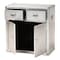 Baxton Studio Serge Silver Metal 2-Door Accent Storage Cabinet 160-10242 - alternate 7